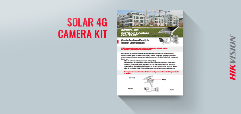 Hikvision HikWire blog article Solar 4G Camera Kit: All-In-One Solar-Powered Security Solution for Temporary & Remote Applications